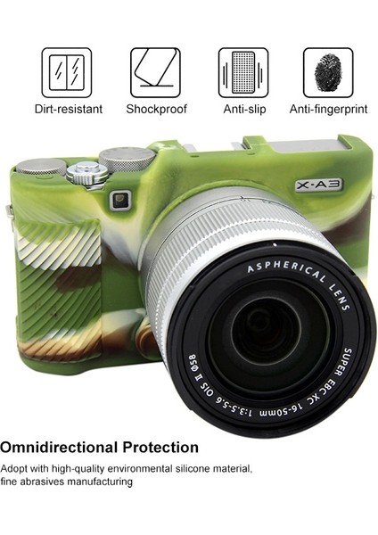 Fujıfılm X-A3 / X-A10 Için Silikon Koruyucu Kılıf - Yeşil (Yurt Dışından) fırsatları