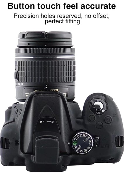 Nikon D5300 Için Yumuşak Silikon Kılıf - Siyah (Yurt Dışından) indirimleri