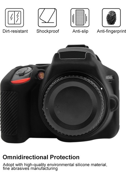 Nikon D3500 Için Puluz Yumuşak Silikon Koruyucu Kılıf - Siyah (Yurt Dışından) fırsatları