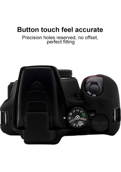 Nikon D3500 Için Puluz Yumuşak Silikon Koruyucu Kılıf - Siyah (Yurt Dışından) indirimleri