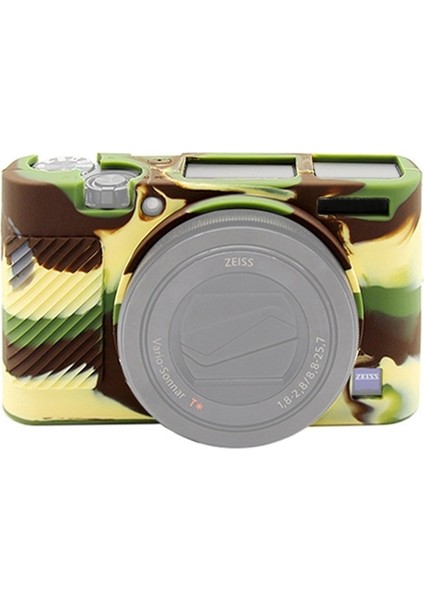 Sony RX100 Iıı / Iv / Için Silikon Koruyucu Kılıf - Yeşil (Yurt Dışından)