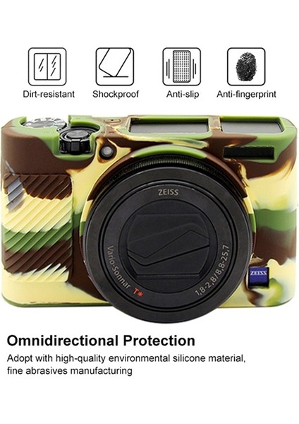 Sony RX100 Iıı / Iv / Için Silikon Koruyucu Kılıf - Yeşil (Yurt Dışından) fırsatları