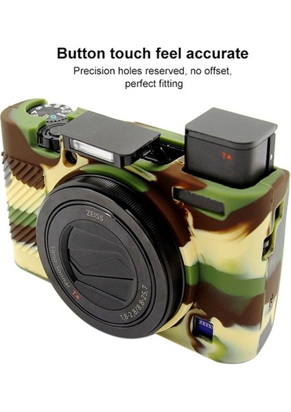 Sony RX100 Iıı / Iv / Için Silikon Koruyucu Kılıf - Yeşil (Yurt Dışından) indirimleri