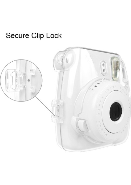 Fujıfılm Instax Mini 9 Için Kayışlı Shl Kılıf - Şeffaf (Yurt Dışından)
