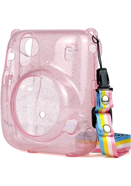 Fujıfılm Instax Mini 11 Için Parlak Güç Kılıf - Pembe (Yurt Dışından)