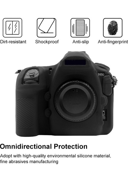 Nikon D Için Puluz Yumuşak Silikon Koruyucu Kılıf - Siyah (Yurt Dışından) indirimleri