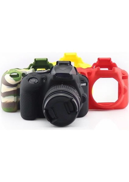 Nikon D3400 Için Yumuşak Silikon Kılıf - Kırmızı (Yurt Dışından) fiyatları