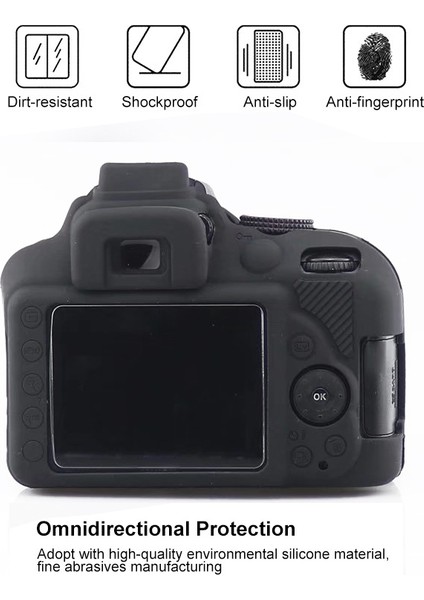 Nikon D3400 Için Yumuşak Silikon Kılıf - Kırmızı (Yurt Dışından) modelleri