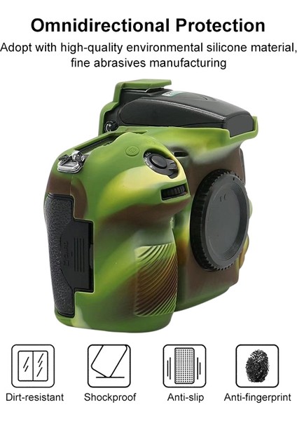 Nikon D810 Için Silikon Koruyucu Kılıf - Yeşil (Yurt Dışından) fırsatları