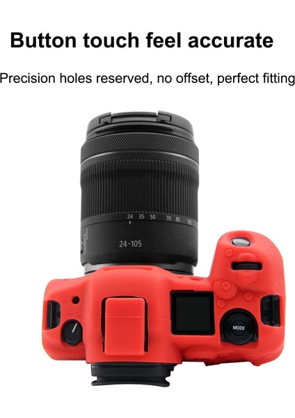 Canon Eos R5 Için Puluz Yumuşak Silikon Koruyucu Kılıf - Kırmızı (Yurt Dışından) fırsatları