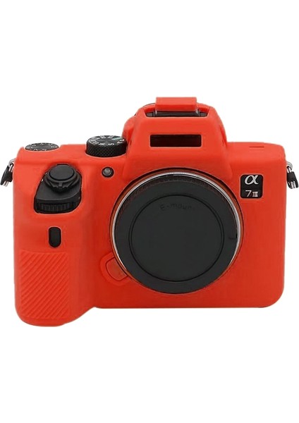 Sony A7III / A7S3 Için Silikon Koruyucu Kılıf - Kırmızı (Yurt Dışından) fiyatları