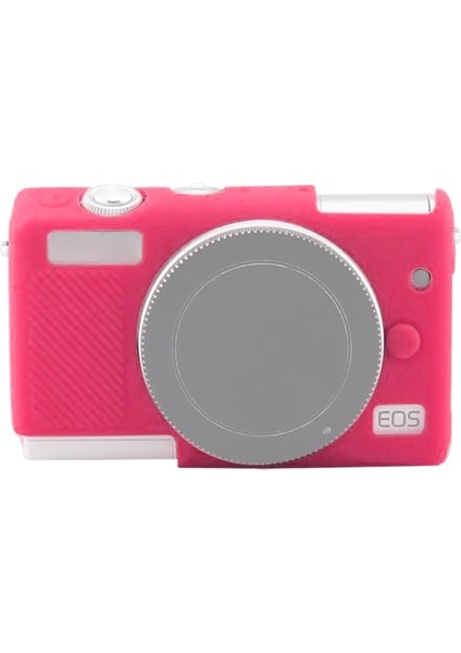 Canon Eos M200 Için Yumuşak Silikon Kılıf - Koyu Pembe (Yurt Dışından)