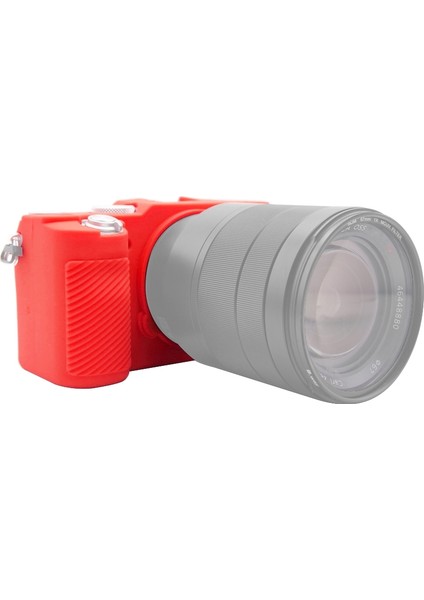 Sony A7C / Ilce-7c Için Puluz Yumuşak Silikon Koruyucu Kılıf - Kırmızı (Yurt Dışından)