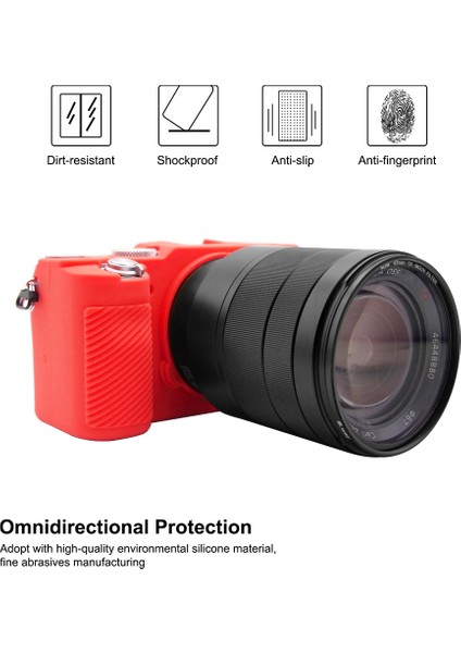 Sony A7C / Ilce-7c Için Puluz Yumuşak Silikon Koruyucu Kılıf - Kırmızı (Yurt Dışından) modelleri