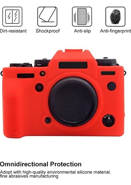 Fujifilm X-T4 Için Puluz Yumuşak Silikon Koruyucu Kılıf - Kırmızı (Yurt Dışından) fırsatları