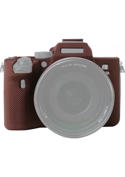 Sony A7R4 Için Yumuşak Silikon Koruyucu Kılıf - Kahve (Yurt Dışından)