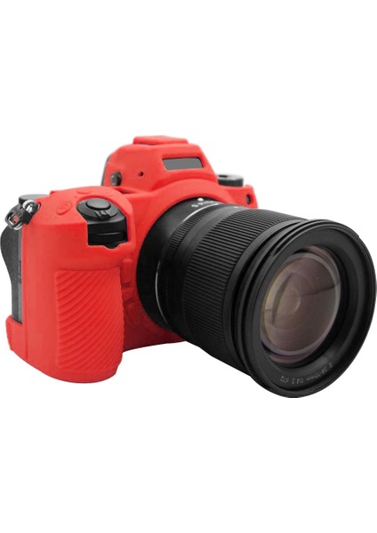 Nikon Z6 Iı Için Puluz Yumuşak Silikon Koruyucu Kılıf - Kırmızı (Yurt Dışından) fiyatları