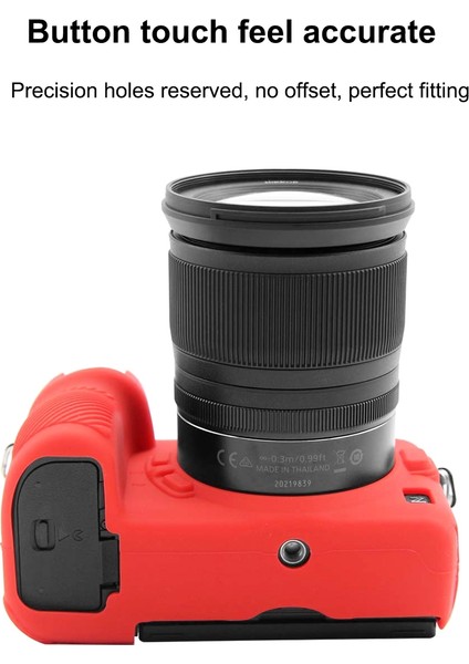 Nikon Z6 Iı Için Puluz Yumuşak Silikon Koruyucu Kılıf - Kırmızı (Yurt Dışından) indirimleri