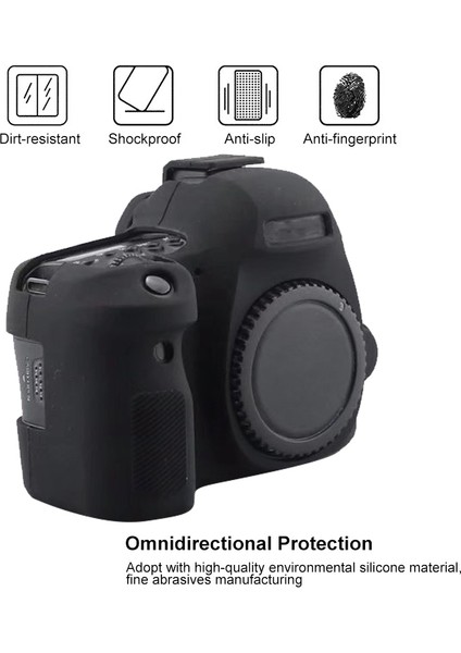 Canon Eos 6d Mark Iı Için Yumuşak Silikon Kılıf - Siyah (Yurt Dışından) fırsatları