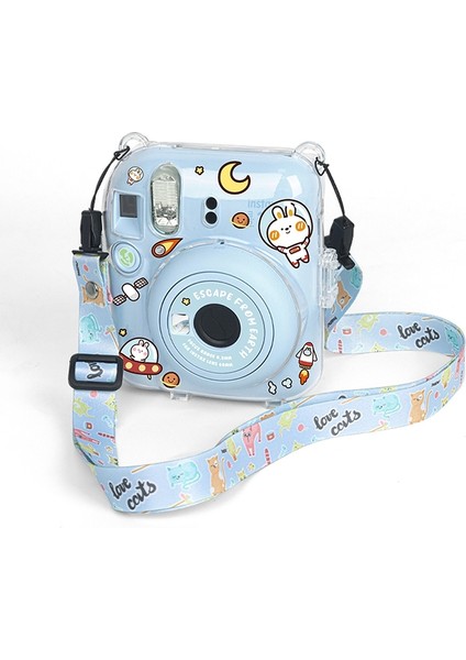Fujıfılm Instax Mini 12 Için Sert Akrilik Kamera Kılıfı - Mavi (Yurt Dışından)
