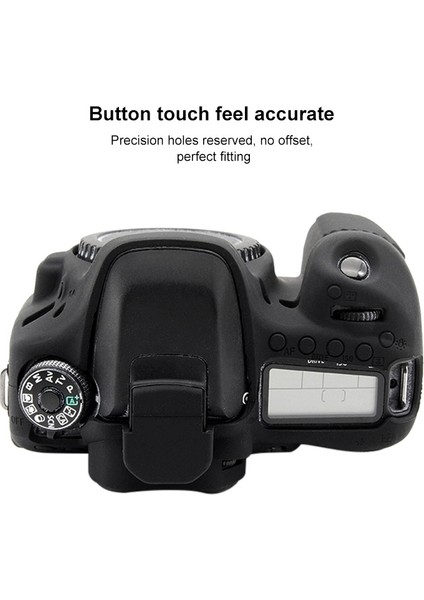 Canon Eos 80D Için Puluz Yumuşak Silikon Koruyucu Kılıf - Siyah (Yurt Dışından) indirimleri