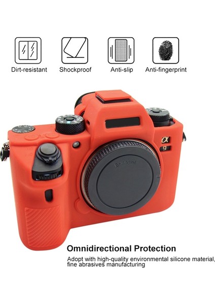 Sony A9 (Ilce-9) / A7 Iıı Için Silikon Koruyucu Kılıf - Kırmızı (Yurt Dışından) fırsatları