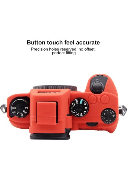 Sony A9 (Ilce-9) / A7 Iıı Için Silikon Koruyucu Kılıf - Kırmızı (Yurt Dışından) indirimleri