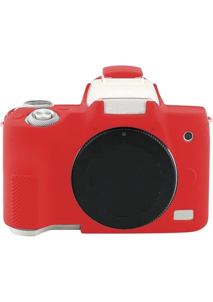 Canon Eos M50 Mark Iı / M50 Iı Için Yumuşak Silikon Kılıf - Kırmızı (Yurt Dışından)