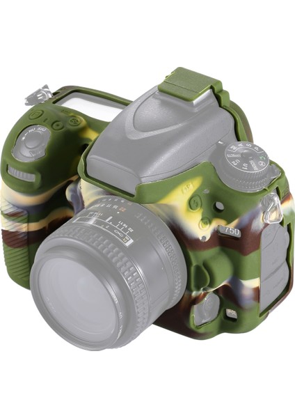 Nikon D750 Için Puluz Yumuşak Silikon Koruyucu Kılıf - Yeşil (Yurt Dışından)