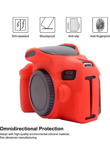 Canon Eos D Için Puluz Yumuşak Silikon Koruyucu Kılıf - Kırmızı (Yurt Dışından) fırsatları