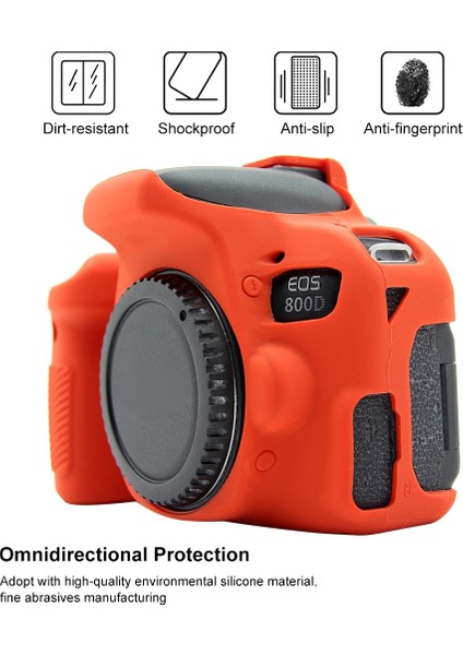 Canon Eos 800D Için Puluz Yumuşak Silikon Koruyucu Kılıf - Kırmızı (Yurt Dışından) fırsatları