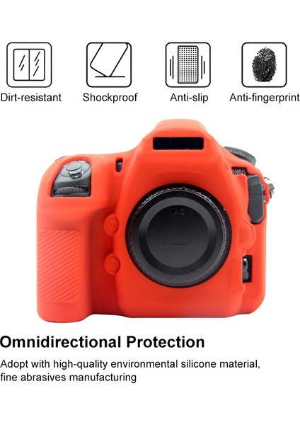 Nikon D Için Puluz Yumuşak Silikon Koruyucu Kılıf - Kırmızı (Yurt Dışından) indirimleri