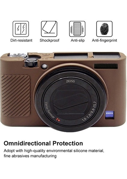 Sony RX100 Iıı / Iv / Için Silikon Koruyucu Kılıf - Kahve (Yurt Dışından) fırsatları