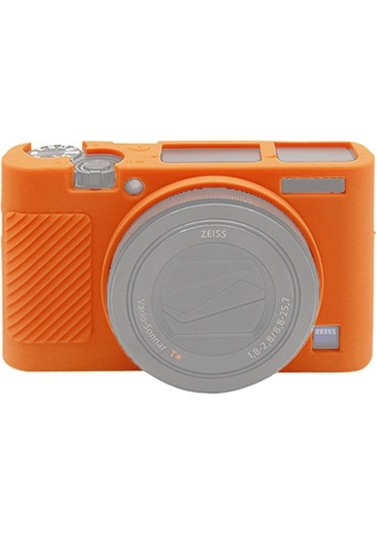 Sony RX100 Iıı / Iv / Için Silikon Koruyucu Kılıf - Turuncu (Yurt Dışından)