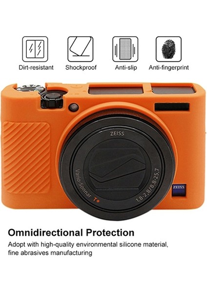 Sony RX100 Iıı / Iv / Için Silikon Koruyucu Kılıf - Turuncu (Yurt Dışından) fırsatları