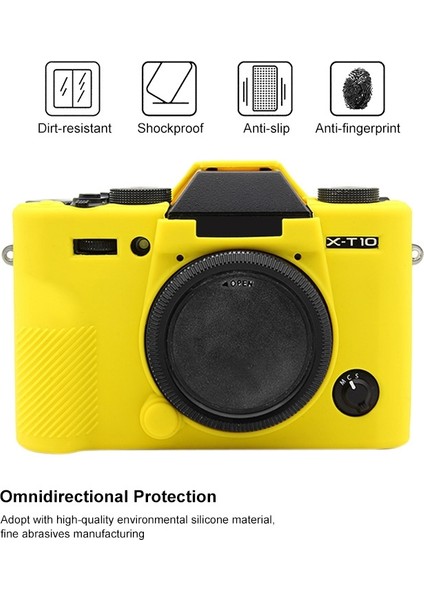 Fujıfılm XT10 Için Puluz Yumuşak Silikon Koruyucu Kılıf - Sarı (Yurt Dışından) fırsatları