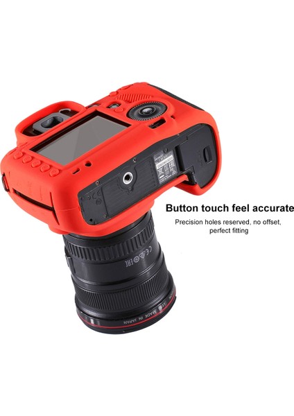 Canon Eos 5d Mark Iıı Için Yumuşak Silikon Koruyucu Kılıf - Kırmızı (Yurt Dışından) indirimleri