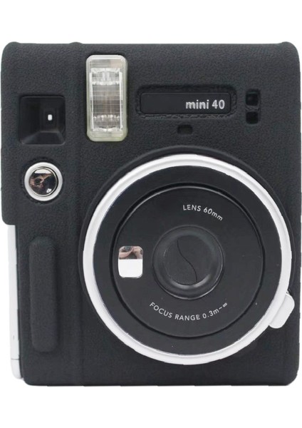 Fujifilm Instax Mini 40 Için Silikon Kılıf - Siyah (Yurt Dışından)