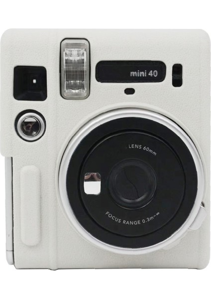 Fujifilm Instax Mini 40 Için Silikon Kılıf - Beyaz (Yurt Dışından)