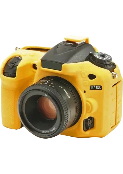 Nikon D7200 /D7100 Için Puluz Yumuşak Silikon Koruyucu Kılıf - Sarı (Yurt Dışından)