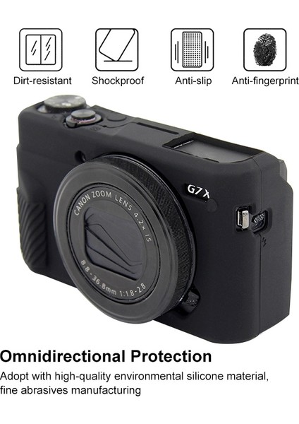 Canon Eos G7 x Mark Iı Için Silikon Koruyucu Kılıf - Siyah (Yurt Dışından) modelleri