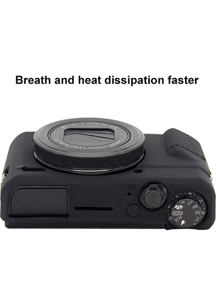 Canon Eos G7 x Mark Iı Için Silikon Koruyucu Kılıf - Siyah (Yurt Dışından) fırsatları