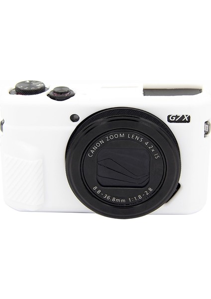 Canon Eos G7 x Mark Iı Için Silikon Koruyucu Kılıf - Beyaz (Yurt Dışından)