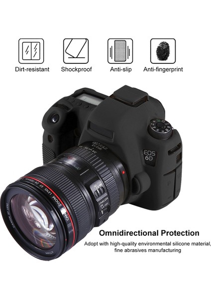 Canon Eos 6d Için Puluz Yumuşak Silikon Koruyucu Kılıf - Siyah (Yurt Dışından) fırsatları