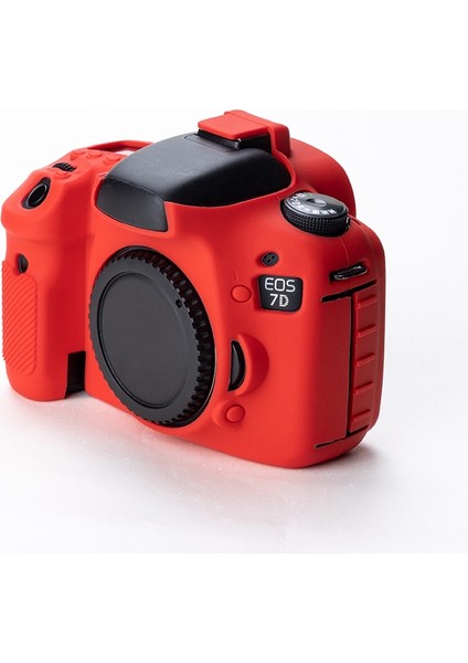 Canon Eos 7d Için Yumuşak Silikon Koruyucu Kılıf - Kırmızı (Yurt Dışından) fiyatları