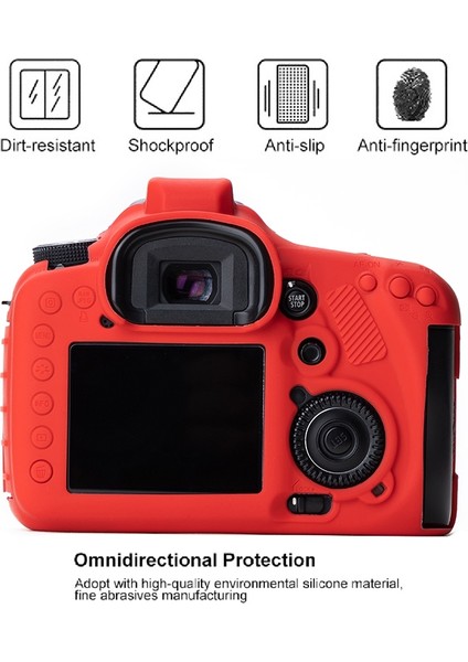 Canon Eos 7d Için Yumuşak Silikon Koruyucu Kılıf - Kırmızı (Yurt Dışından) modelleri