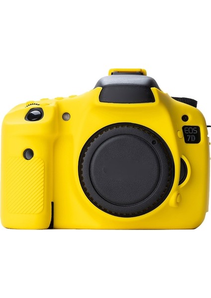 Canon Eos 7d Için Yumuşak Silikon Koruyucu Kılıf - Sarı (Yurt Dışından)