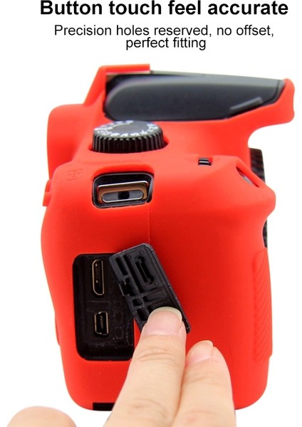 Canon Eos 3000D / 4000D Için Silikon Koruyucu Kılıf - Kırmızı (Yurt Dışından) indirimleri