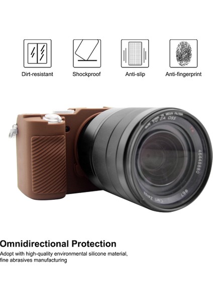 Sony A7C / Ilce-7c Için Puluz Yumuşak Silikon Koruyucu Kılıf - Kahve (Yurt Dışından) modelleri