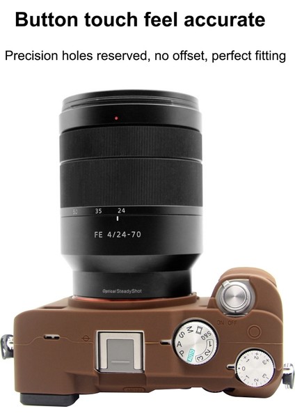 Sony A7C / Ilce-7c Için Puluz Yumuşak Silikon Koruyucu Kılıf - Kahve (Yurt Dışından) fırsatları
